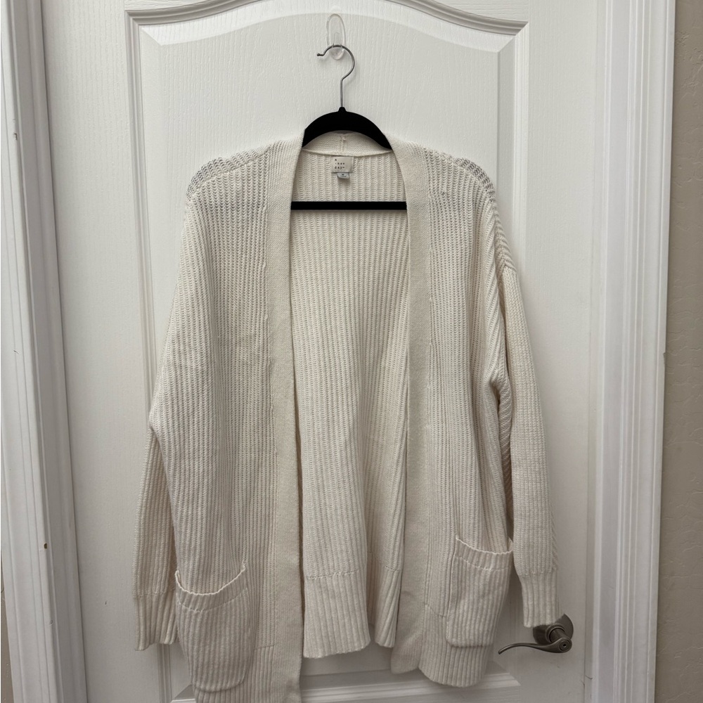 a new day Women's Off-White Cardigan Sweater